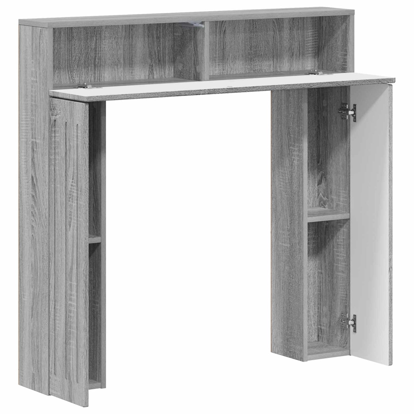 Haardomlijsting Grijs Sonoma 102 x 18 x 100,5 cm Bewerkt hout