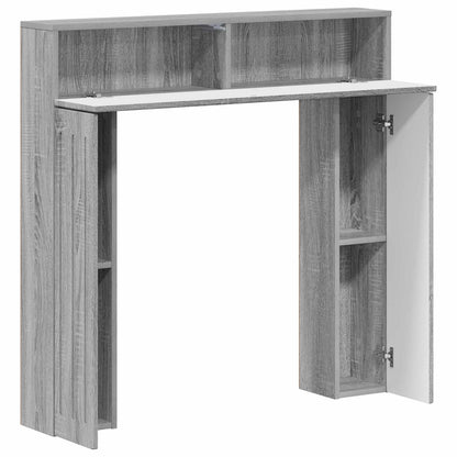 Haardomlijsting Grijs Sonoma 102 x 18 x 100,5 cm Bewerkt hout