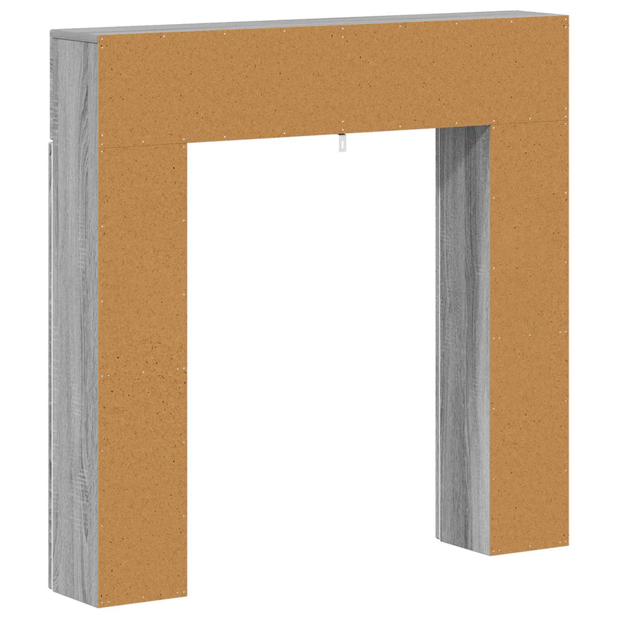 Haardomlijsting Grijs Sonoma 102 x 18 x 100,5 cm Bewerkt hout