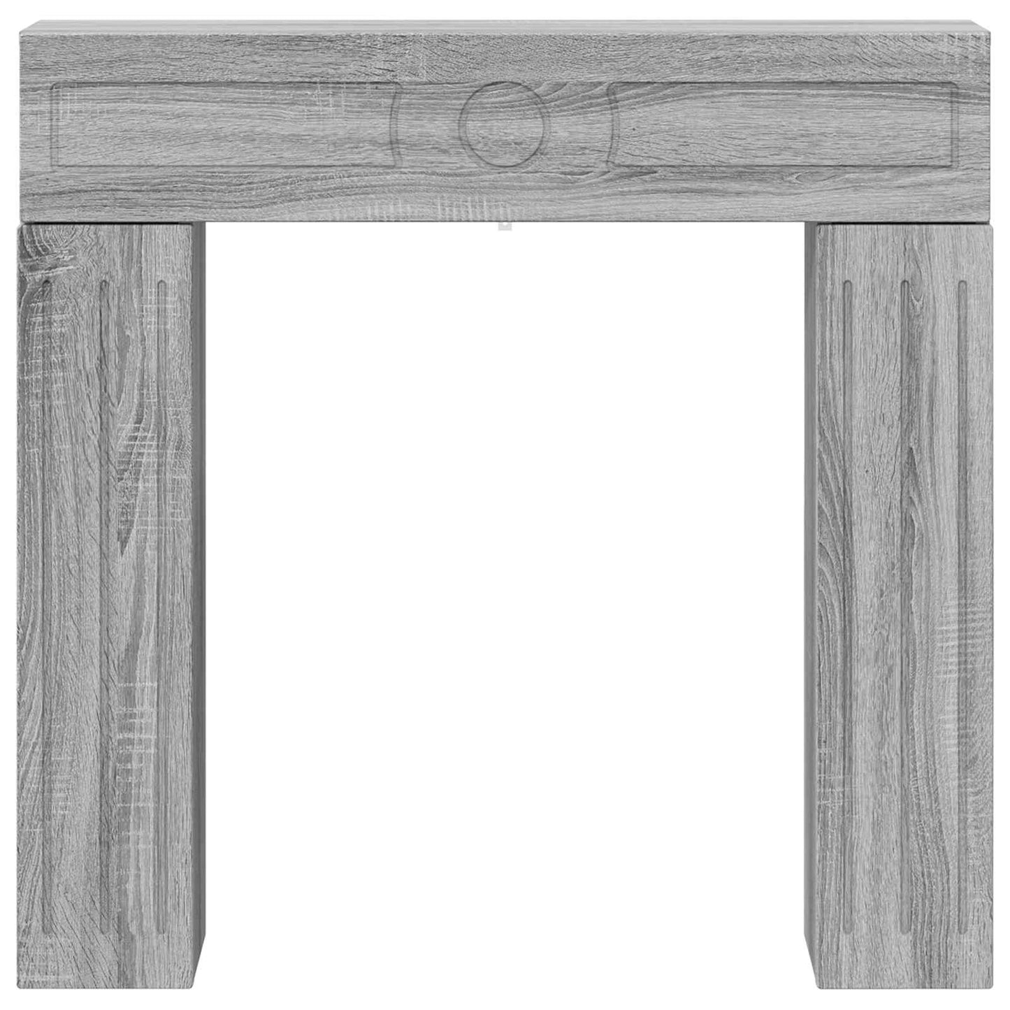 Haardomlijsting Grijs Sonoma 102 x 18 x 100,5 cm Bewerkt hout