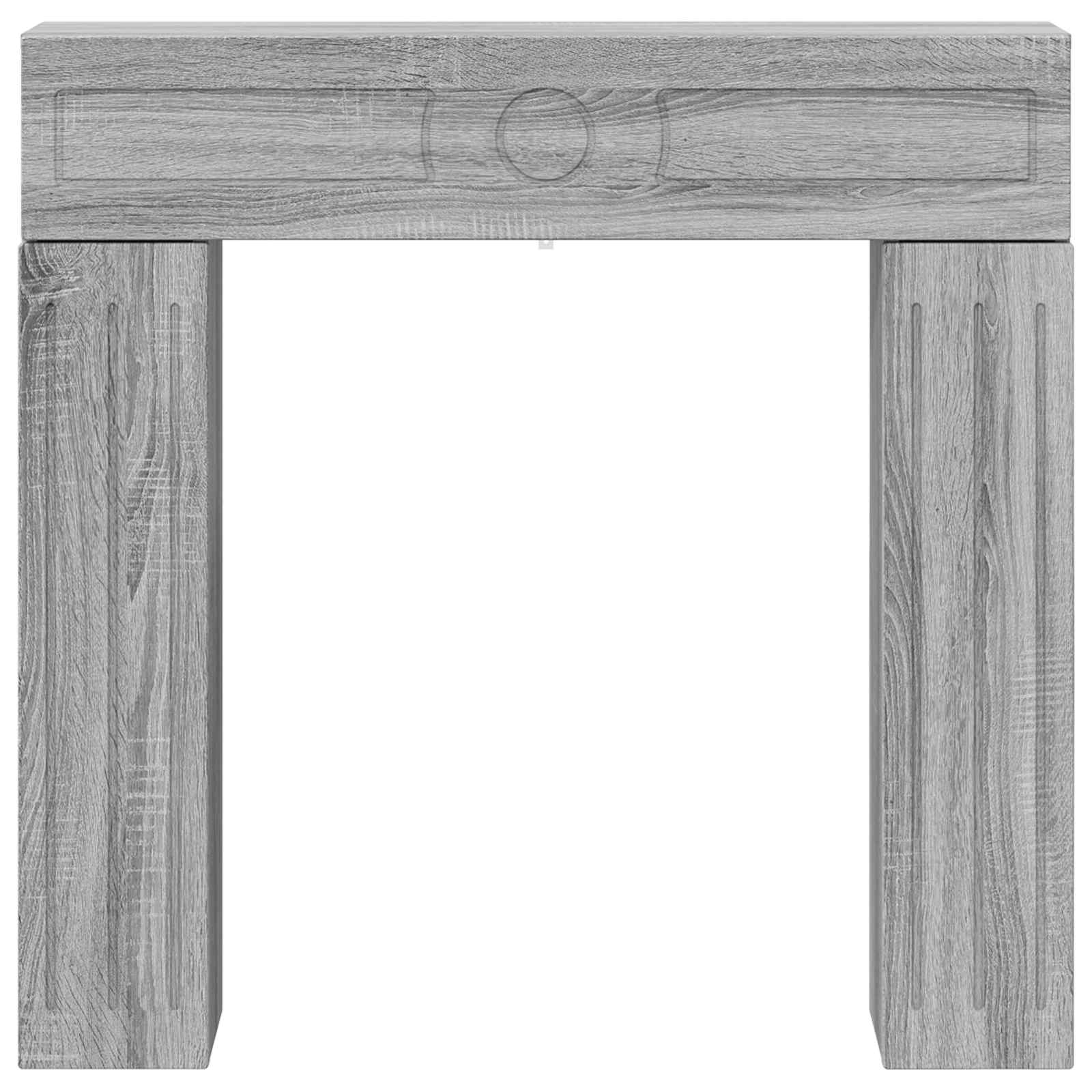 Haardomlijsting Grijs Sonoma 102 x 18 x 100,5 cm Bewerkt hout