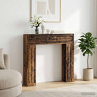 Haardomlijsting 102x18x100.5 cm bewerkt hout oud hout