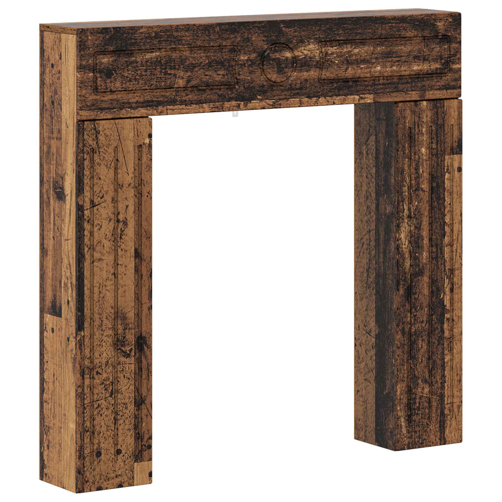 Haardomlijsting Oud hout 102 x 18 x 100,5 cm Bewerkt hout