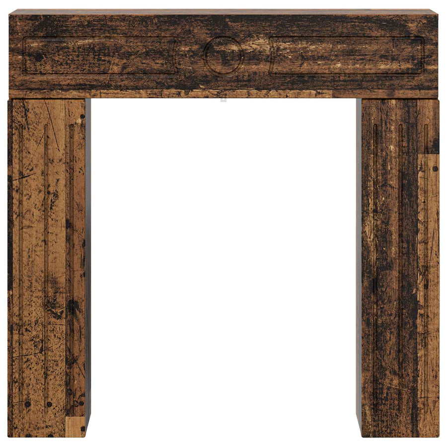 Haardomlijsting Oud hout 102 x 18 x 100,5 cm Bewerkt hout