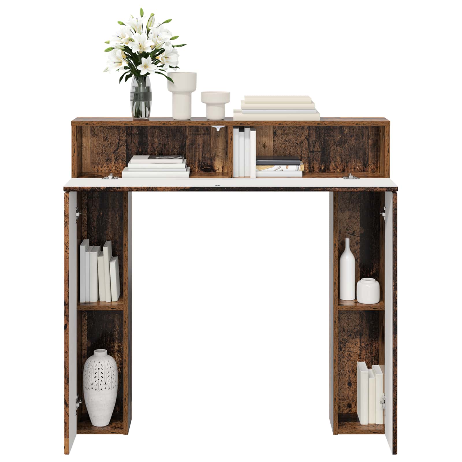 Haardomlijsting Oud hout 102 x 18 x 100,5 cm Bewerkt hout