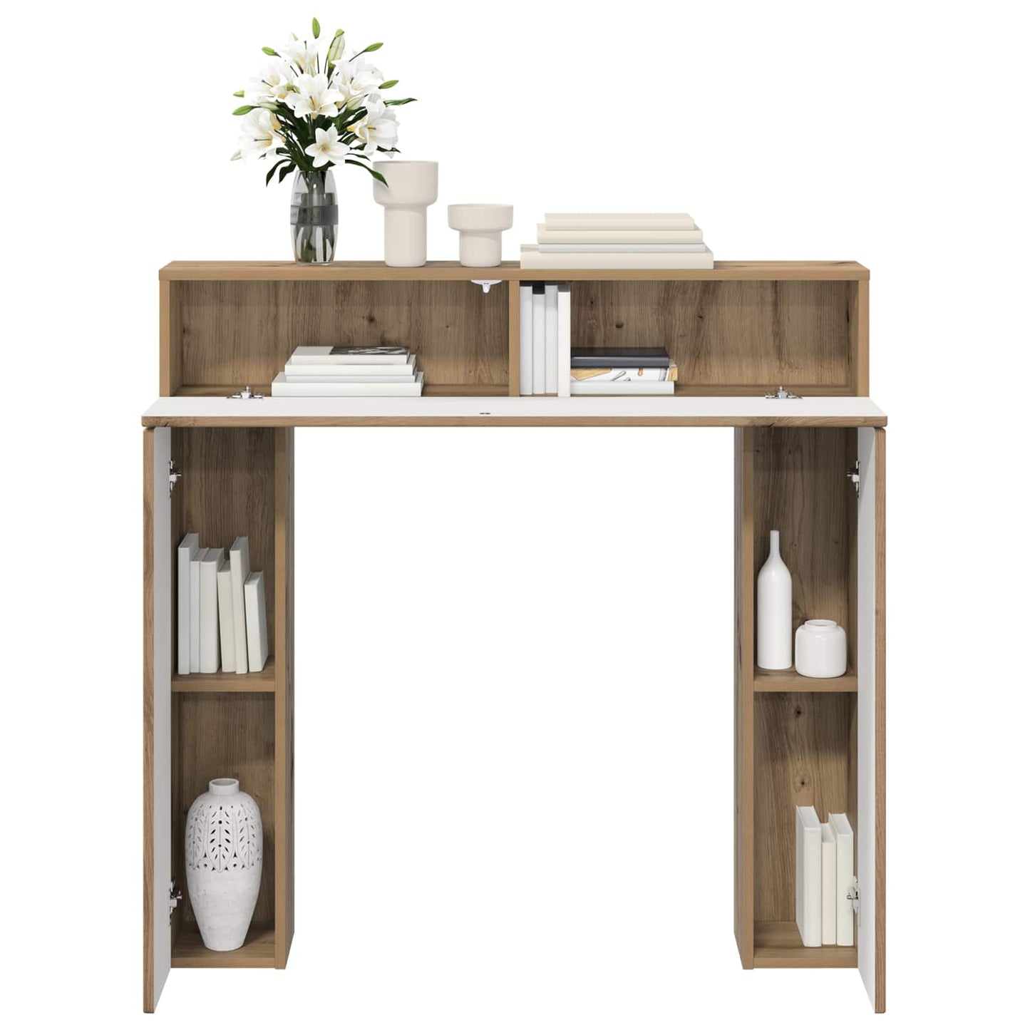 Haardomlijsting Artisanaal eiken 102 x 18 x 100,5 cm