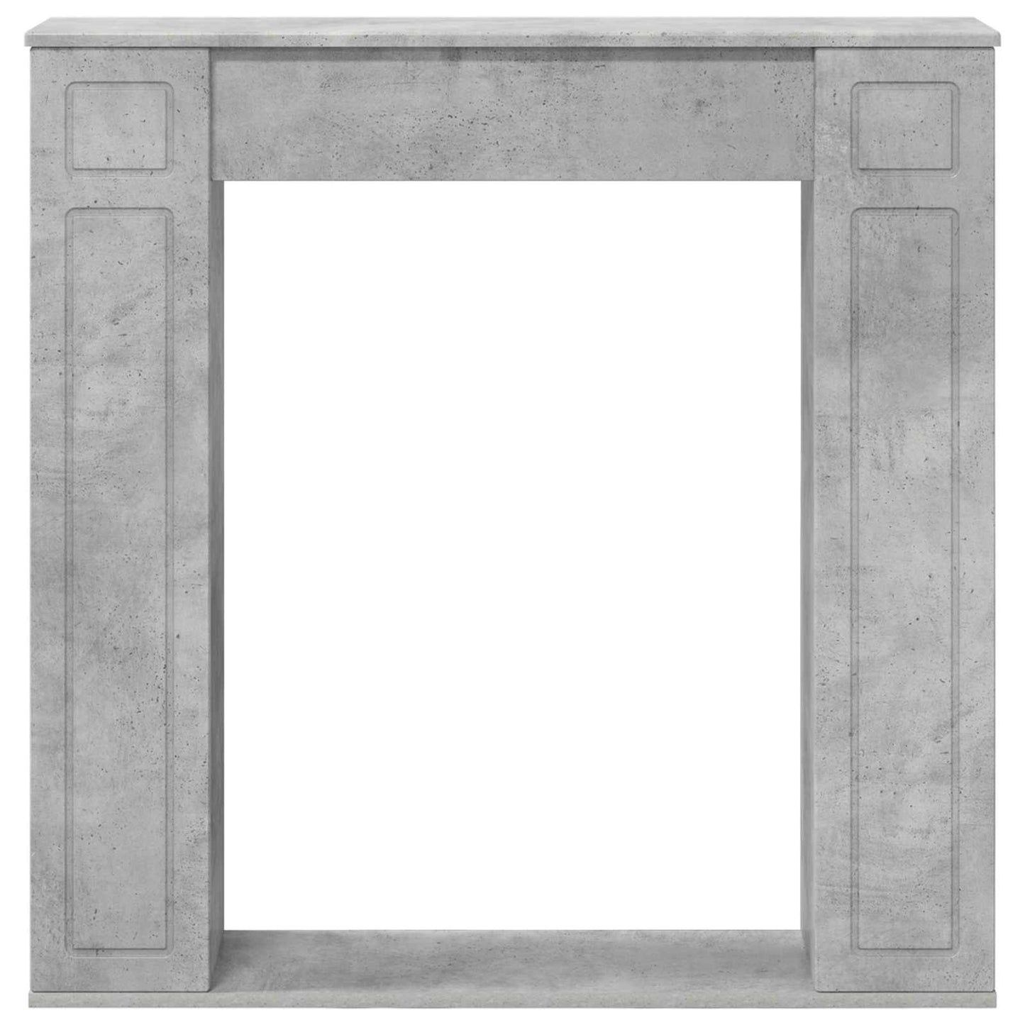 Haardomlijsting Betongrijs 100 x 20 x 100 cm Bewerkt hout