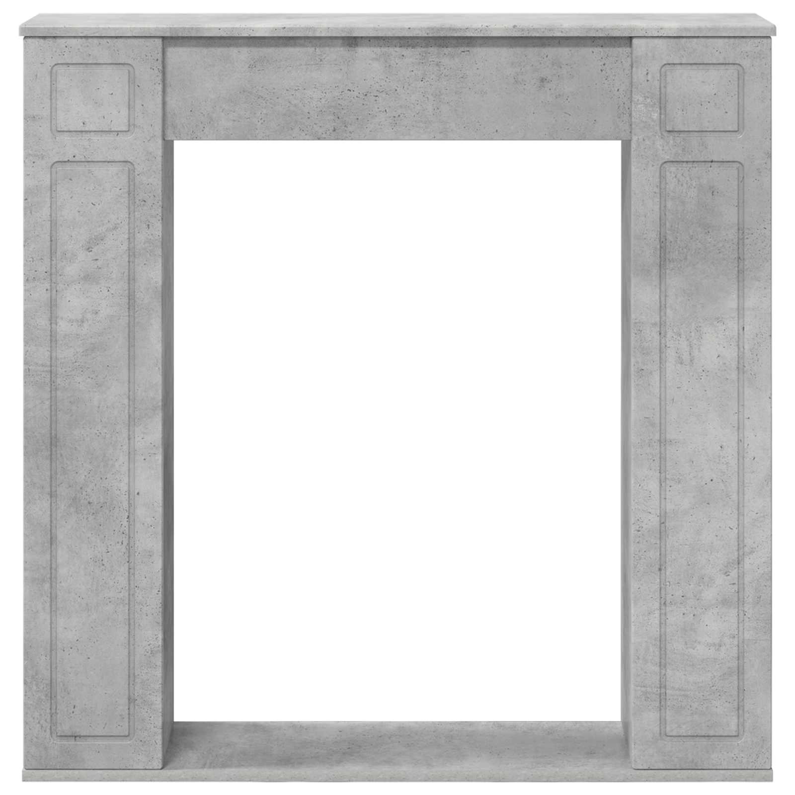 Haardomlijsting Betongrijs 100 x 20 x 100 cm Bewerkt hout
