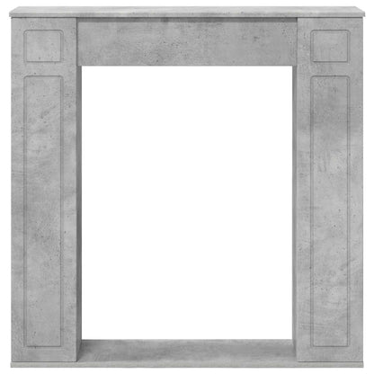 Haardomlijsting Betongrijs 100 x 20 x 100 cm Bewerkt hout