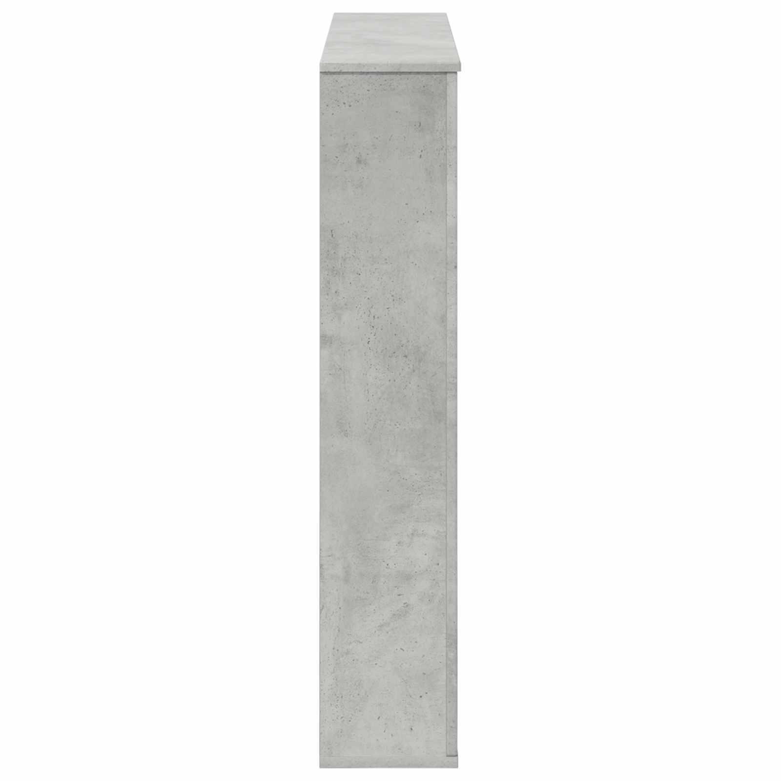 Haardomlijsting Betongrijs 100 x 20 x 100 cm Bewerkt hout