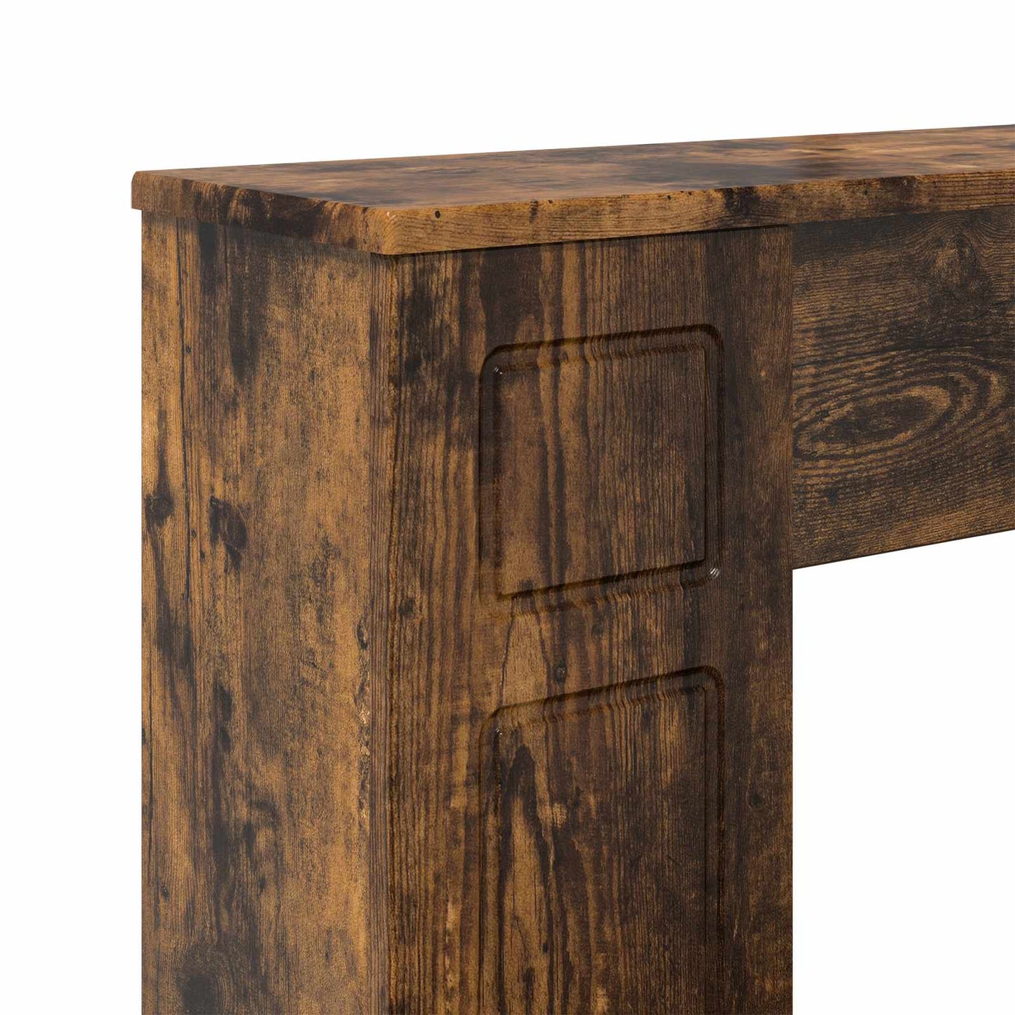Haardomlijsting Gerookt eiken 100 x 20 x 100 cm Bewerkt hout