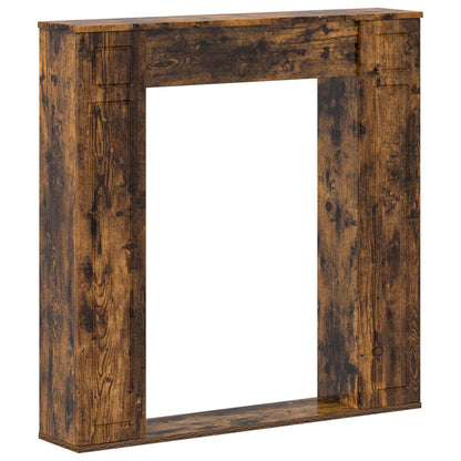 Haardomlijsting Gerookt eiken 100 x 20 x 100 cm Bewerkt hout