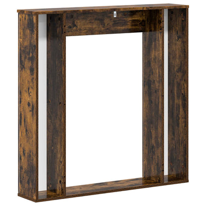 Haardomlijsting Gerookt eiken 100 x 20 x 100 cm Bewerkt hout