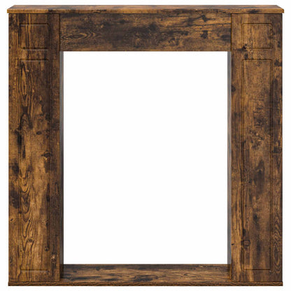 Haardomlijsting Gerookt eiken 100 x 20 x 100 cm Bewerkt hout