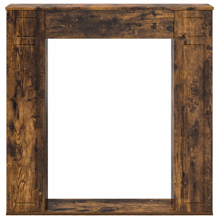 Haardomlijsting Gerookt eiken 100 x 20 x 100 cm Bewerkt hout