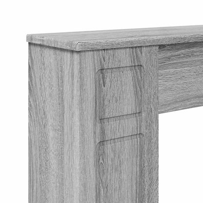 Haardomlijsting Grijs Sonoma 100 x 20 x 100 cm Bewerkt hout