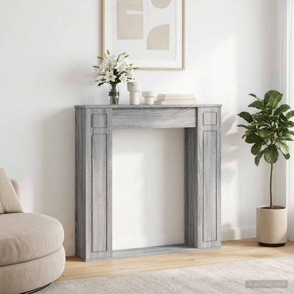 Haardomlijsting Grijs Sonoma 100 x 20 x 100 cm Bewerkt hout