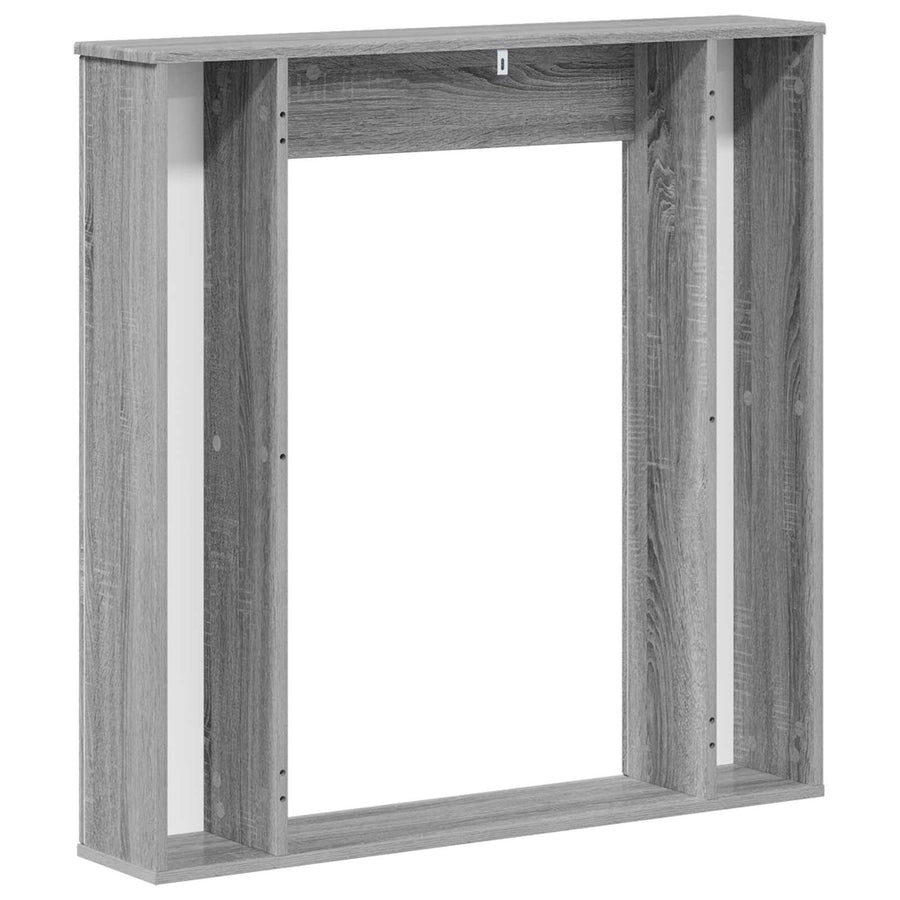 Haardomlijsting Grijs Sonoma 100 x 20 x 100 cm Bewerkt hout