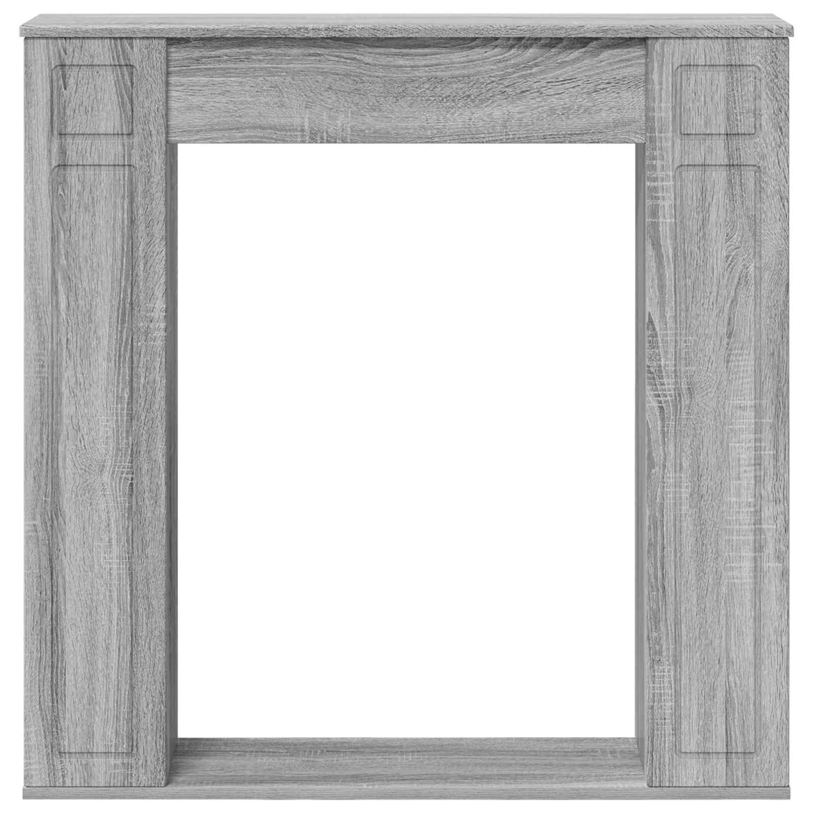 Haardomlijsting Grijs Sonoma 100 x 20 x 100 cm Bewerkt hout