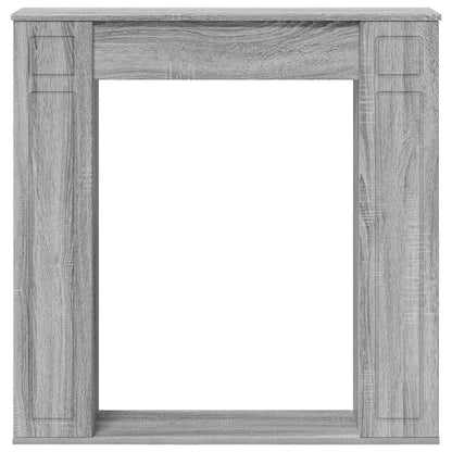 Haardomlijsting Grijs Sonoma 100 x 20 x 100 cm Bewerkt hout