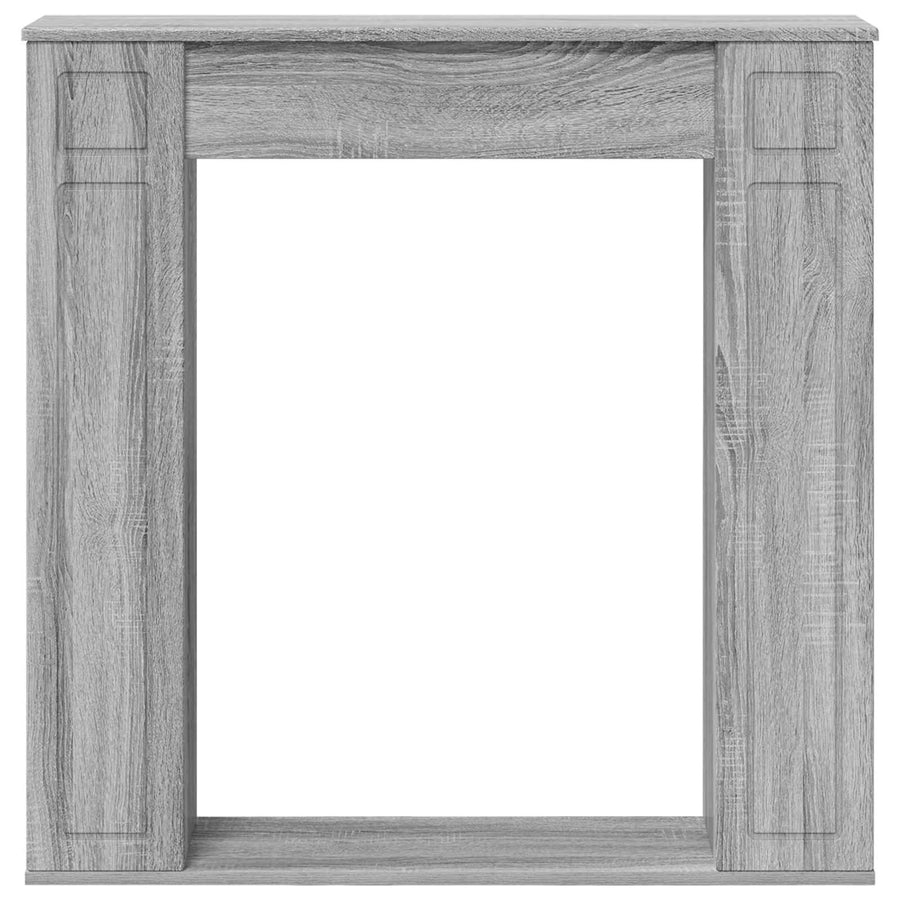 Haardomlijsting Grijs Sonoma 100 x 20 x 100 cm Bewerkt hout