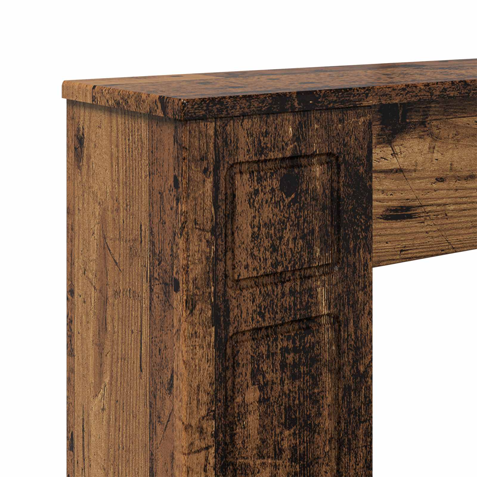 Haardomlijsting Oud hout 100 x 20 x 100 cm Bewerkt hout