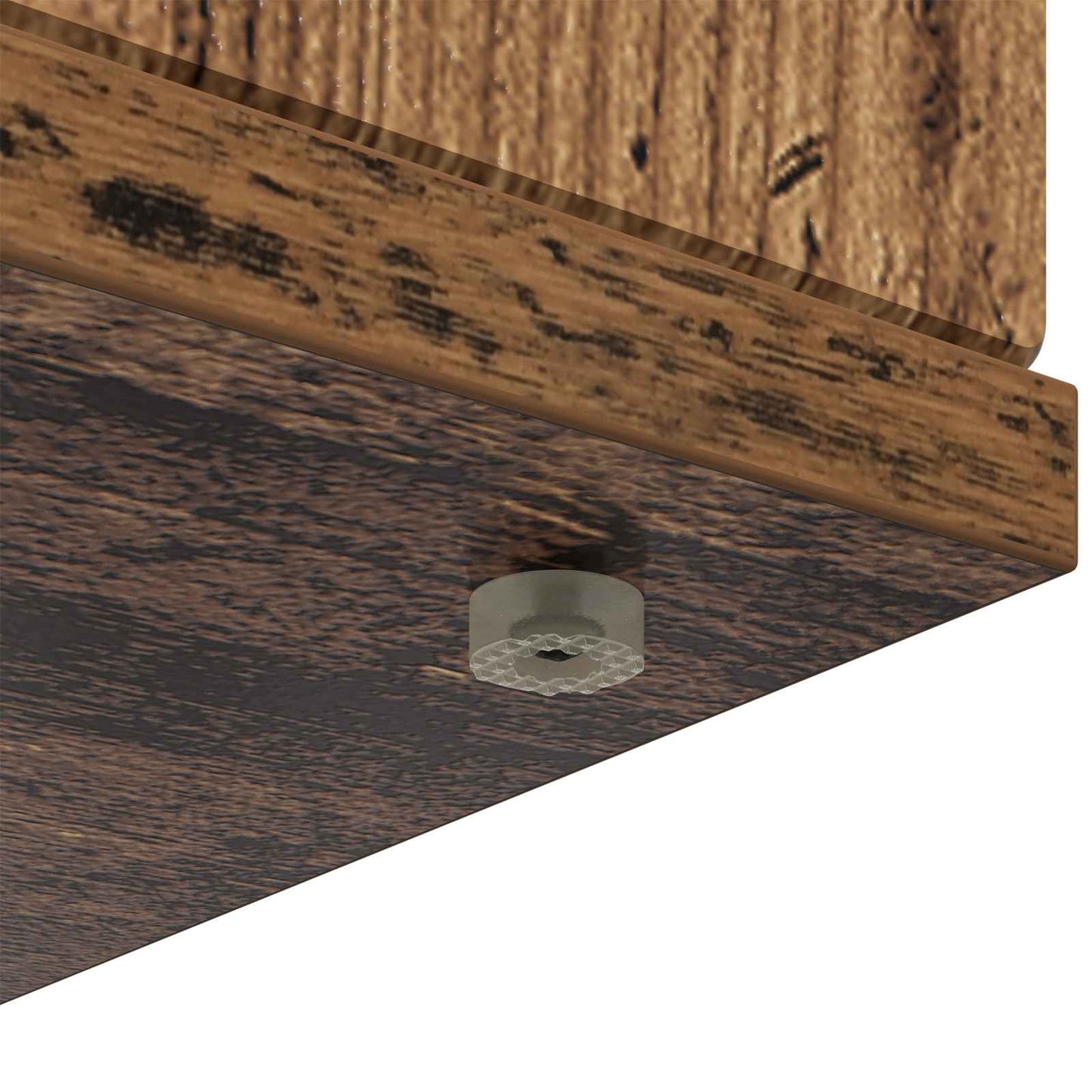 Haardomlijsting Oud hout 100 x 20 x 100 cm Bewerkt hout