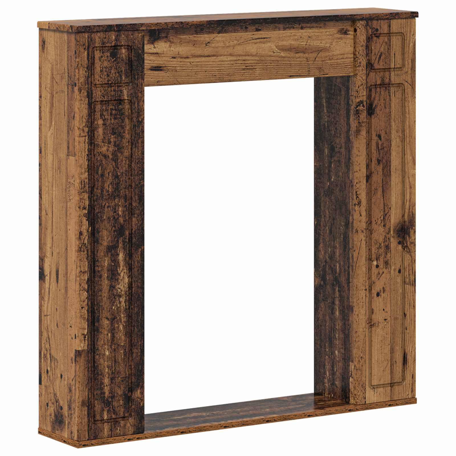 Haardomlijsting Oud hout 100 x 20 x 100 cm Bewerkt hout