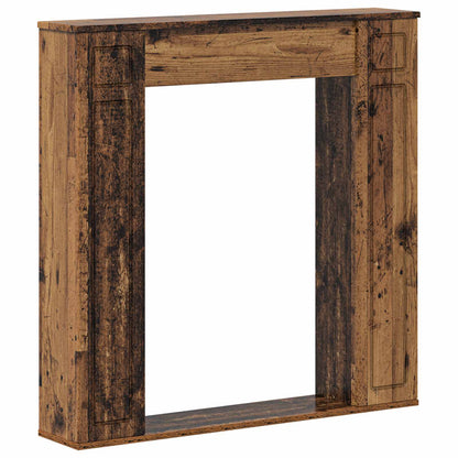 Haardomlijsting Oud hout 100 x 20 x 100 cm Bewerkt hout