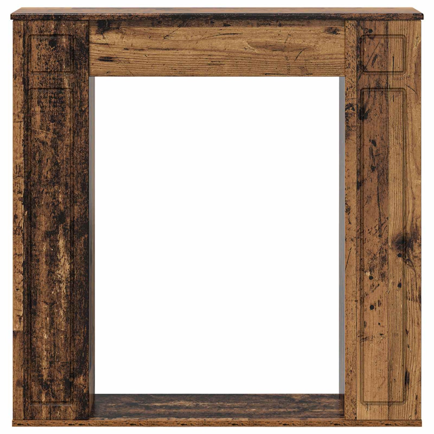 Haardomlijsting Oud hout 100 x 20 x 100 cm Bewerkt hout