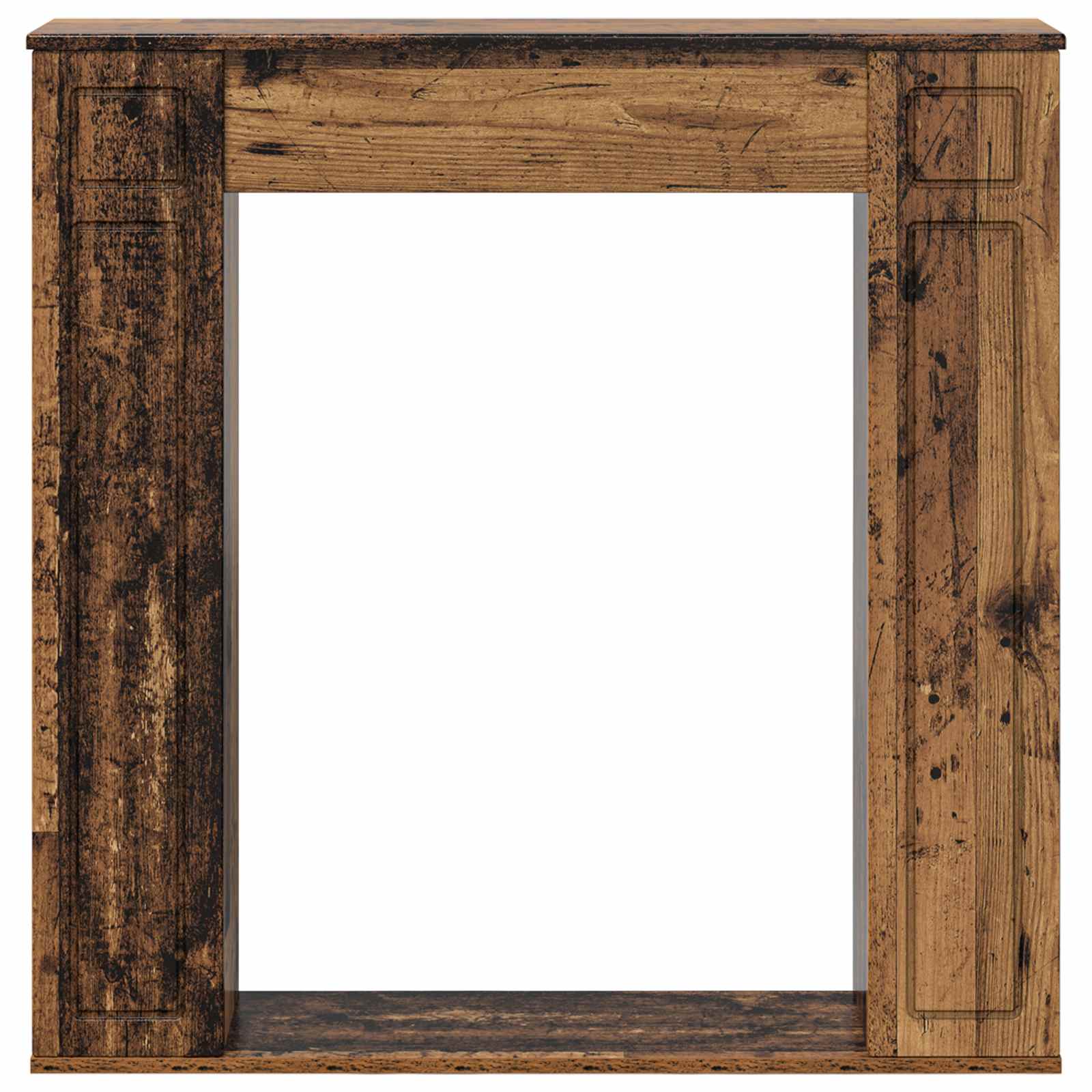 Haardomlijsting Oud hout 100 x 20 x 100 cm Bewerkt hout