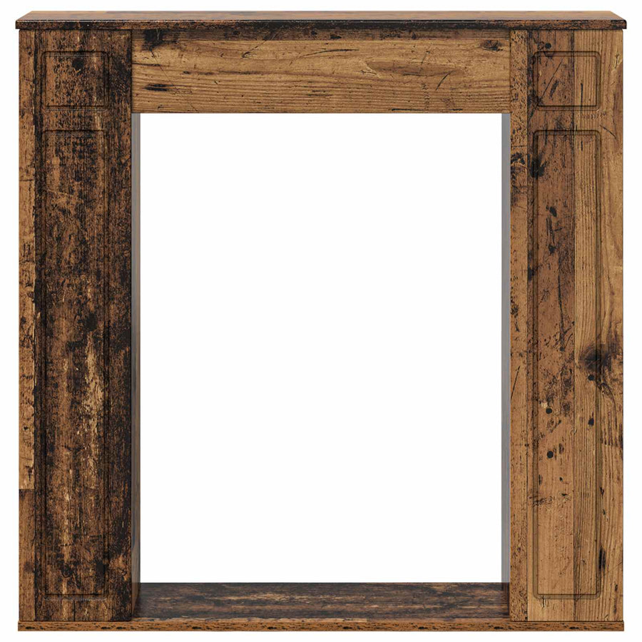Haardomlijsting Oud hout 100 x 20 x 100 cm Bewerkt hout