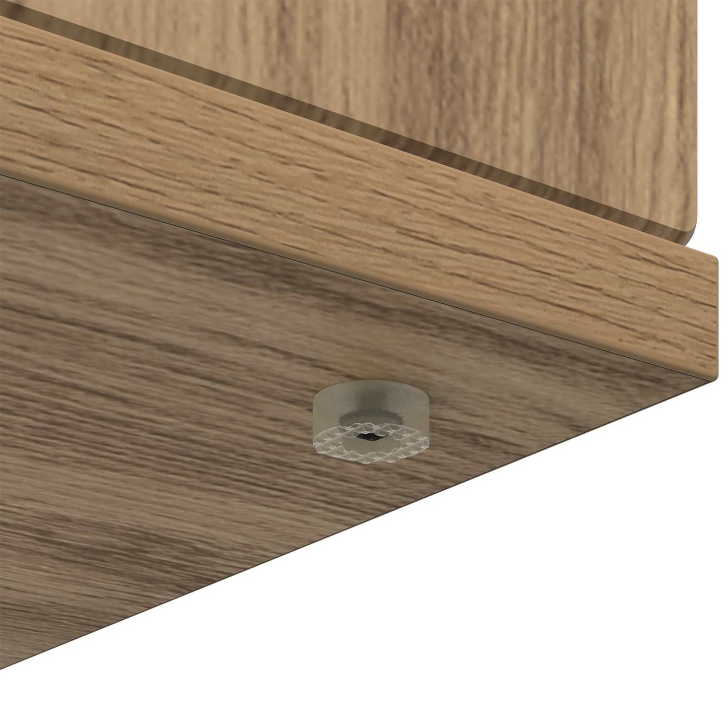 Haardomlijsting Artisanaal eiken 100 x 20 x 100 cm Bewerkt hout
