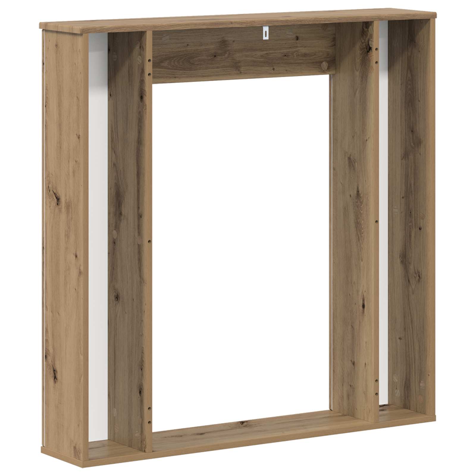 Haardomlijsting Artisanaal eiken 100 x 20 x 100 cm Bewerkt hout