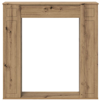 Haardomlijsting Artisanaal eiken 100 x 20 x 100 cm Bewerkt hout