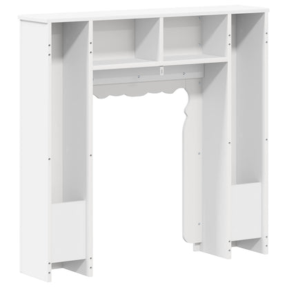 Haardomlijsting Wit 93 x 20 x 89 cm Bewerkt hout