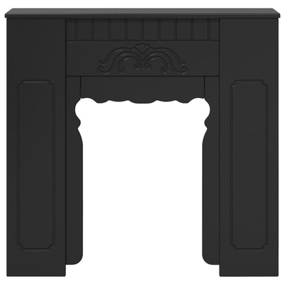 Haardomlijsting Zwart 93 x 20 x 89 cm Bewerkt hout