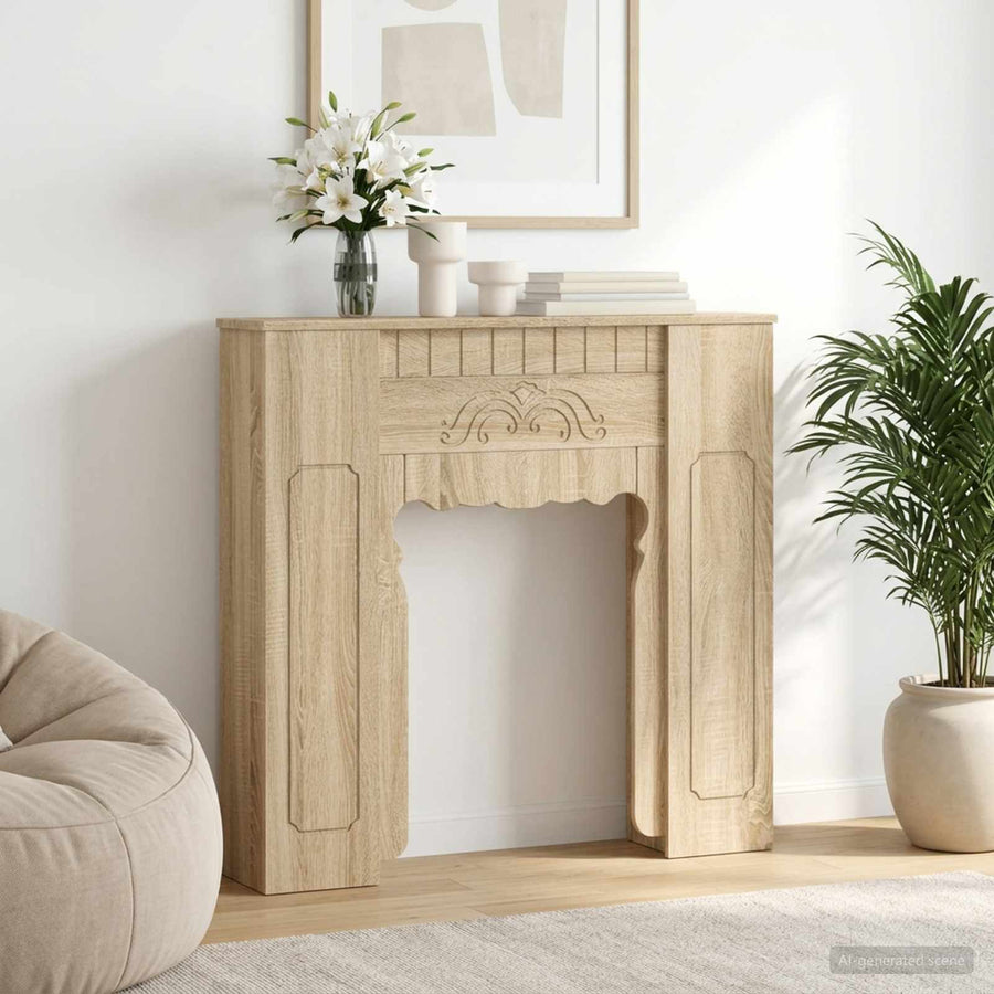 Haardomlijsting Sonoma Eiken 93 x 20 x 89 cm Bewerkt hout