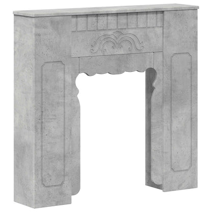 Haardomlijsting Betongrijs 93 x 20 x 89 cm Bewerkt hout