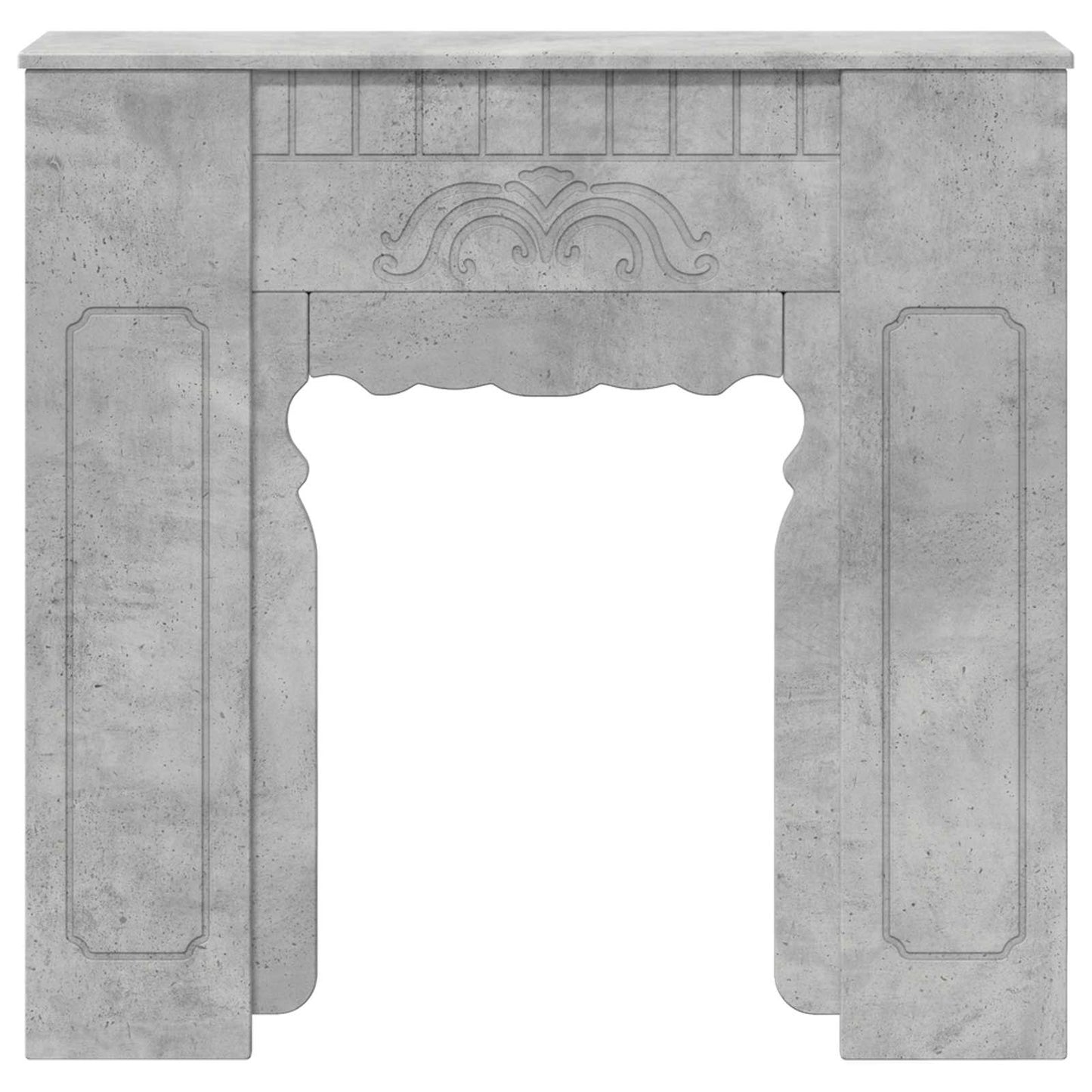 Haardomlijsting Betongrijs 93 x 20 x 89 cm Bewerkt hout