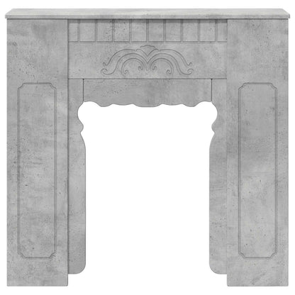 Haardomlijsting Betongrijs 93 x 20 x 89 cm Bewerkt hout