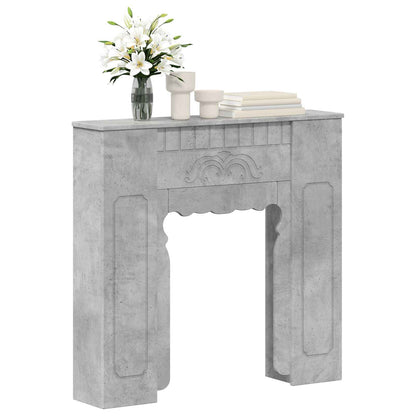 Haardomlijsting Betongrijs 93 x 20 x 89 cm Bewerkt hout