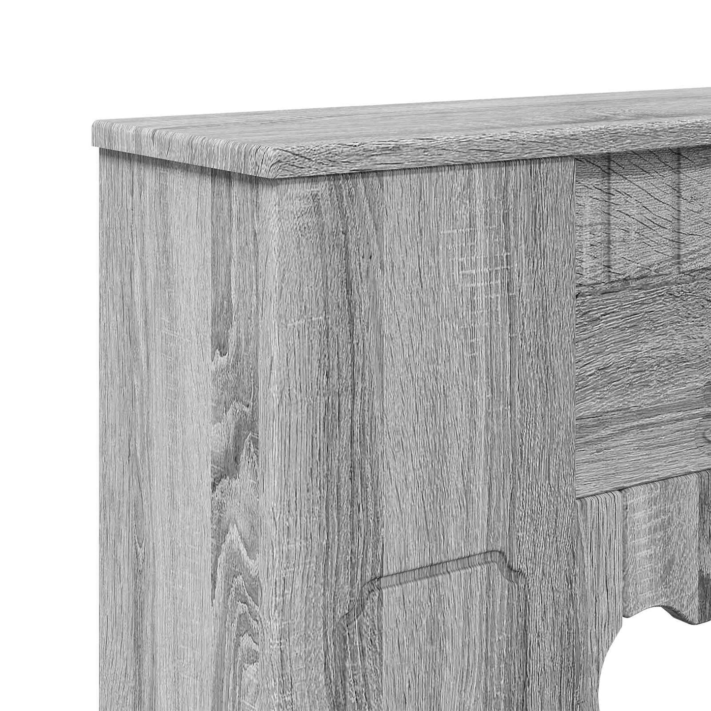Haardomlijsting Grijs Sonoma 93 x 20 x 89 cm Bewerkt hout
