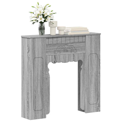 Haardomlijsting Grijs Sonoma 93 x 20 x 89 cm Bewerkt hout