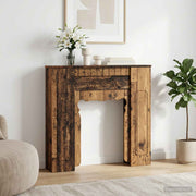 Haardomlijsting oud hout 93x20x89 cm