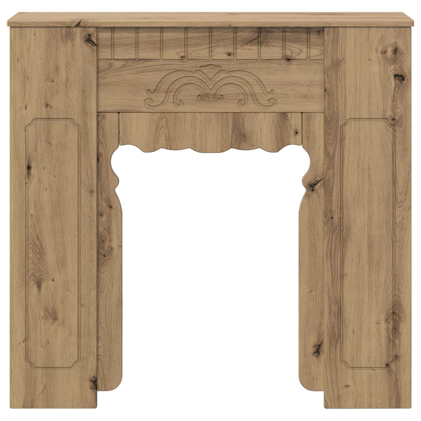 Haardomlijsting Artisanaal eiken 93 x 20 x 89 cm Bewerkt hout
