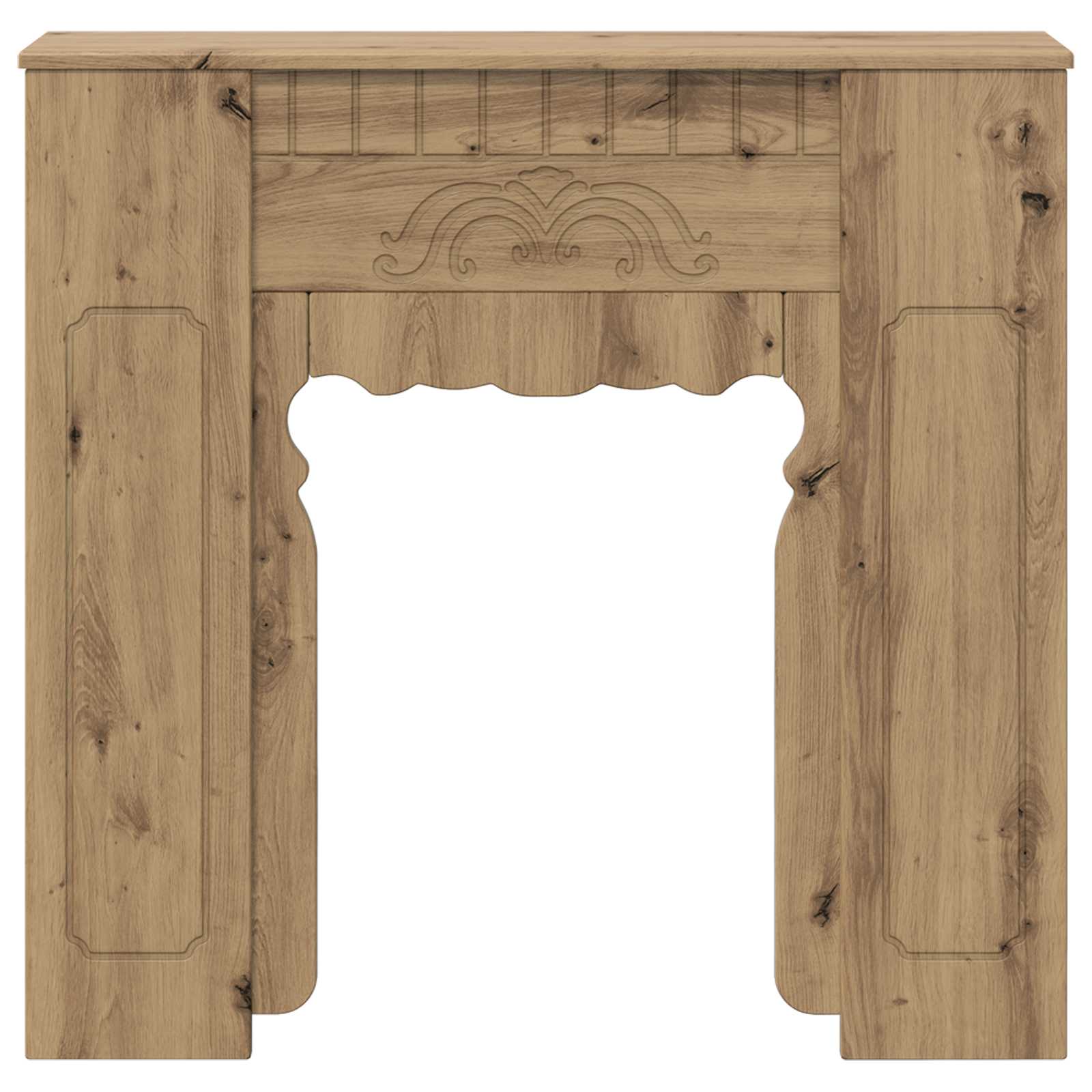 Haardomlijsting Artisanaal eiken 93 x 20 x 89 cm Bewerkt hout
