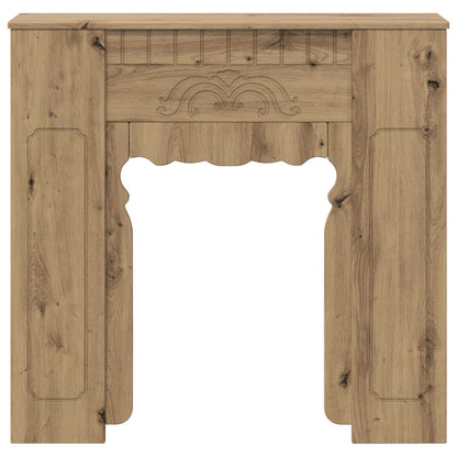 Haardomlijsting Artisanaal eiken 93 x 20 x 89 cm Bewerkt hout