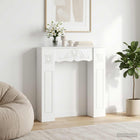 Haardomlijsting Wit 102 x 20 x 102 cm Bewerkt hout