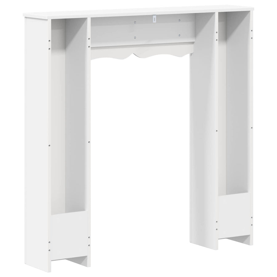 Haardomlijsting Wit 102 x 20 x 102 cm Bewerkt hout